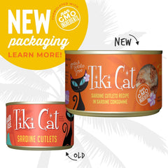 Tiki Cat Grill Wet Cat Food, Sardine Cutlets