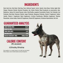 Nulo Freeze-Dried Raw Duck Recipe with Pears Complete and Balanced Dry Dog Food Kibble