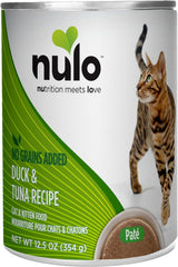 Nulo Duck & Tuna Pate Wet Canned Cat Food, 12.5 Ounce (Pack of 12)