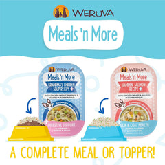 Weruva Meals 'n More Natural Wet Dog Food, Woof Woof Floof! Skin & Coat Health Variety Pack(Pack of 10)