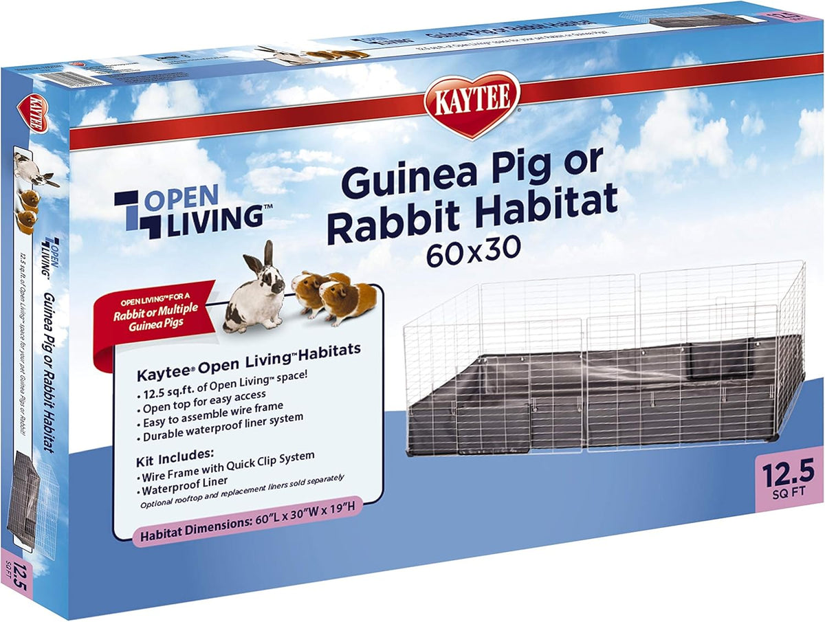 Kaytee Open Living Pet Guinea Pig or Rabbit Habitat, 60" x 30"