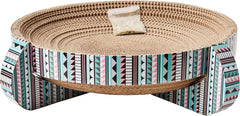 Corrugated Cardboard Cat Scratcher / 14" Nest/with Catnip and Silver Vine