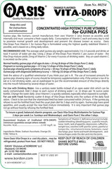 OASIS Vita Drops-Pure C for Guinea Pig, 2-Ounce, Packaging may vary