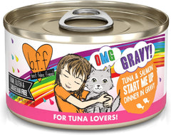 Weruva B.F.F. OMG - Best Feline Friend Oh My Gravy!, Tuna & Salmon Start Me Up with Tuna & Salmon