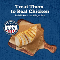 True Chews - Blue Buffalo True Chews Dog Treats, Made in the USA with Natural Ingredients, Chicken Bacon Recipe, 12-oz Bag