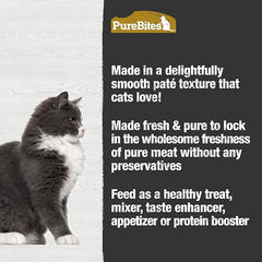 PureBites 100% Pure Chicken & Pumpkin Pate Cat Food Topper Treat