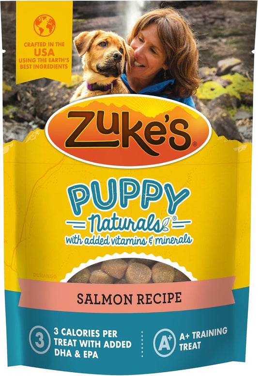 Zuke's Puppy Naturals Salmon Recipe Puppy Dog Treats, 5-oz pouch