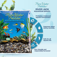 River Jack Aquarium Gravel - Non-Toxic, Colorfast, Vibrant Substrate for Aquariums, Terrariums, Ponds & Crafts