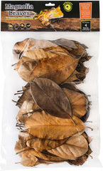 Galápagos Natural Magnolia Leaf Litter – Reptile Substrate for Bioactive Vivariums, Bearded Dragon, Gecko, and Snake Tank Accessories, 100% Natural Terrarium Décor, 4Qt