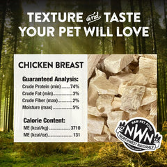 Northwest Naturals Raw Rewards Freeze-Dried Chicken Breast Treats for Dogs and Cats - Bite-Sized Pieces - Healthy, 1 Ingredient, Human Grade Pet Food, All Natural, Proudly Made in USA