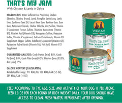 Weruva Classic Dog Food, That's My Jam! with Chicken & Lamb in Gelée