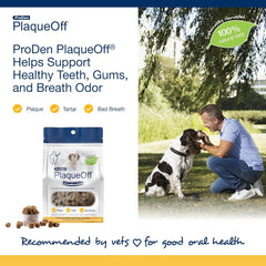 NaturVetProDen PlaqueOff Scoopables - Hickory Smoked Bacon Flavor Dental Bites for Small Dogs, Natural Kelp for Plaque & Tartar Control, Freshens Breath - Small & Medium Breed Dental Care