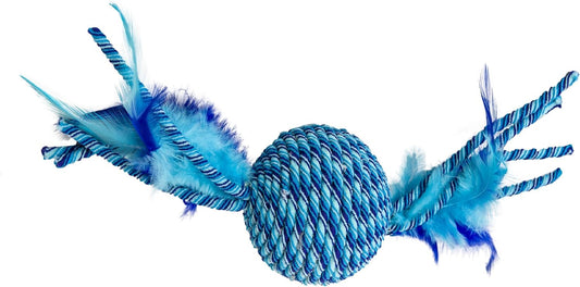 Spot® Elasteeez Ball/Feathers Cat Toys Assorted Color