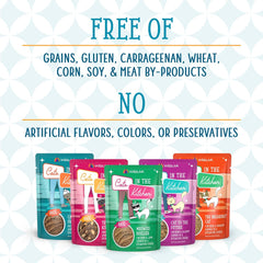 Weruva Cats in The Kitchen Slide N' Serve Grain-Free Natural Wet Pate Cat Food Pouches, Meowiss Bueller