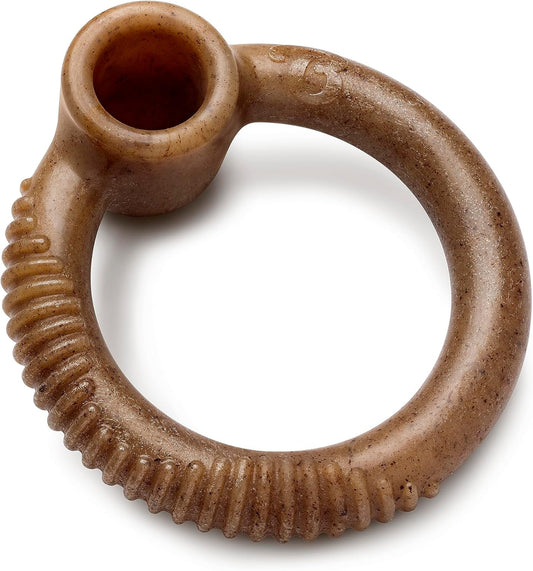 Benebone Ring Durable Dog Chew Toy for Aggressive Chewers, Real Bacon, Made in USA