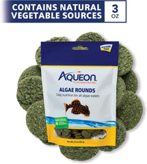 Aqueon® Algae Rounds Bottom Feeder Fish Food 3 Oz
