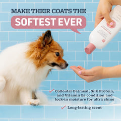 Veterinary Formula Smart Coat Complex Ultra Oatmeal Moisturizing Shampoo for Dogs – Moisture-Rich, Nourishing Shampoo – Leaves Coat Clean, Soft, Silky, Shiny – Long-Lasting Fragrance