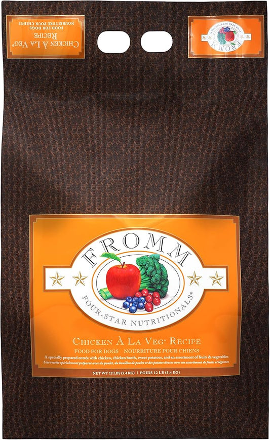 Fromm Four-Star Nutritionals Chicken A La Veg Dog Food - Premium Dry Dog Food - Chicken Recipe