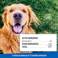 ADAMS Flea & Tick Collar for Dogs & Puppies – 2 Pack