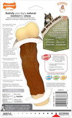 Nylabone Rib Bone Alternative Power Chew Toy for Dogs, Dog Toys for Aggressive Chewers, Beef Flavor