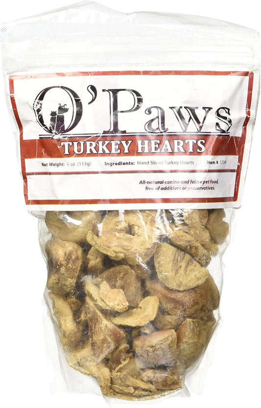 Omas Pride Turkey Hearts Dog Treats, 4 oz