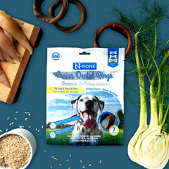 N-Bone Senior Dental Rings Chicken Flavor Dog Treats, 7 Count 9.8-oz Bag