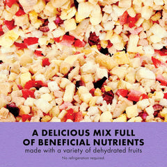 Zilla Reptile Food Munchies Fruit Mix for Pet Iguanas, Skinks, Tegus, Box Turtles, Tortoises & Hermit Crabs, 2.5 Ounce