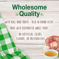 Nylabone Healthy Edibles Broth Bone Natural Dog Chews Long Lasting Treats Ham Flavor