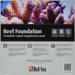 Red Sea Reef Foundation Supplement Pack (Ca, Alk, Mg) 250ml - Complete 3-Part Kit for Balanced Coral Growth in Marine & Reef Aquariums
