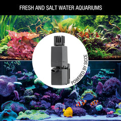 Sicce Shark Mini Aquarium Surface Skimmer 350 up to 40 Gallon Aquariums | 90 GPH Flow Rate Efficient Debris Oil Film Removal Freshwater & Saltwater