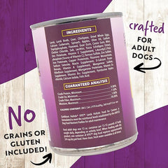 Earthborn Holistic K95 Lamb Recipe Grain-Free Canned Moist Dog Food 12 / 13 oz Can