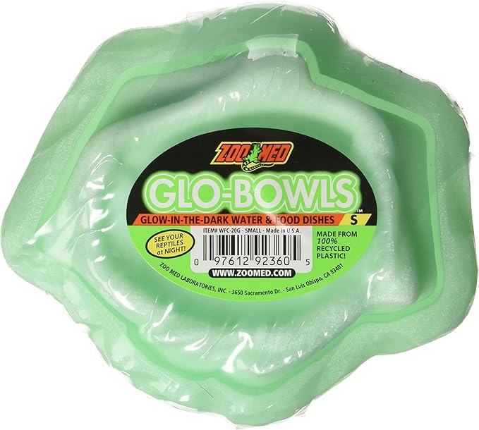 Zoo Med Laboratories Glow-Bowls™ Glow In The Dark Combo Bowls for Reptiles