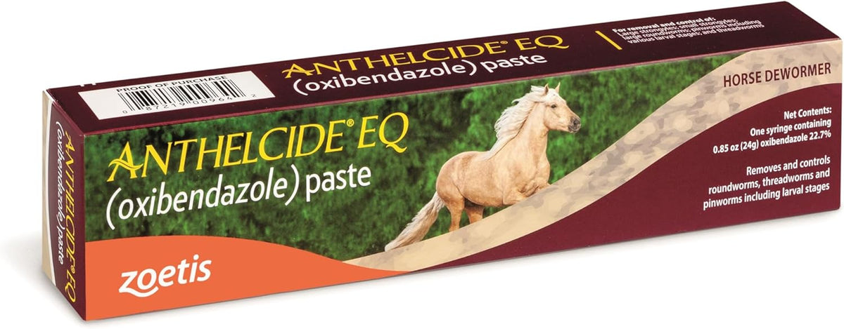 Anthelcide EQ Oxibendazole Paste Horse Dewormer, 0.85-oz Syringe