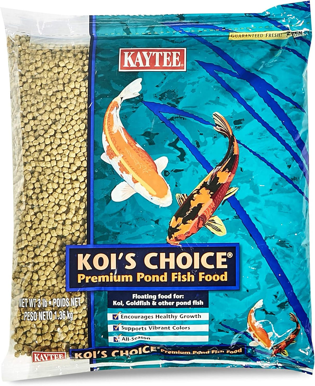 Kaytee Koi's Choice Koi Floating Fish Food, 3 Pound