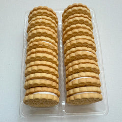Exclusively Dog Cookies Sandwich Cremes Vanilla Flavor Dog Treats for Medium and Large Dogs, Natural and Made in The USA, 8 oz