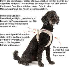 curli Vest Harness curli Clasp Air-Mesh Light-Tan