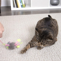 SmartyKat Bouncy Mouse Bungee Dangler Plush Cat Toy - Randomly Selected Color, One Size