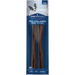 Barkworthies Beef Collagen Daily Boost Sticks - Supports Wellness, Protein-Focused