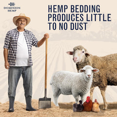 Premium Hemp Bedding for Chicken Coops 285L (~10 Cu Ft usable Volume) - Made in USA - Ideal Nesting Material for Newly Hatched Chicks, Brooder Cover, Small Pet Bedding - 30lbs, 1-Pack