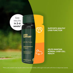 Rooted Owl® Liver Health Supplement for Dogs - Milk Thistle - 60 Vegan Caps