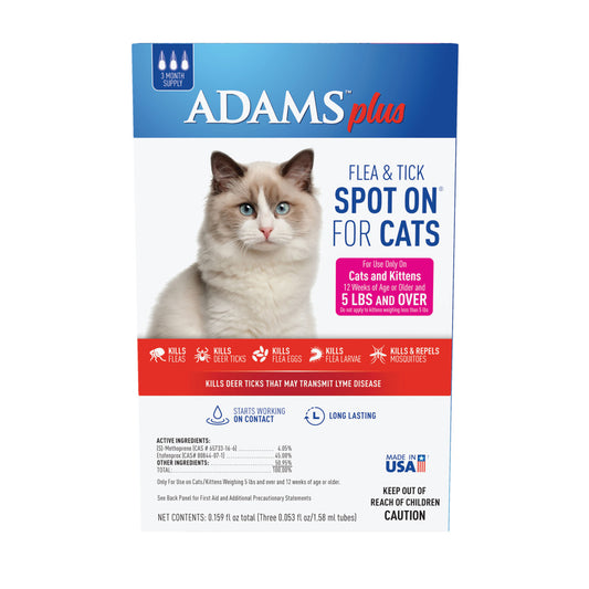 ADAMS Flea & Tick Spot On for Cats  over 5 lbs