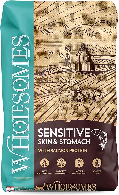Sensitive Skin & Stomach with Salmon Protein & Ancient Grains Dry Food for Cats & Kittens 10 lb