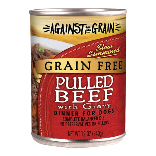 AGAINST THE GRAIN DOG PULLED BEEF 12OZ