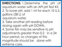 API Aquarium Pharmaceuticals 30B pH Down Aquarium pH Adjuster 16 oz