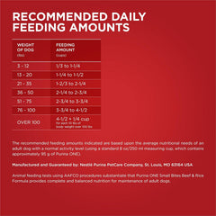 Purina ONE Small Bites Beef and Rice Formula Small High Protein Dry Dog Food Natural With Added Vitamins, Minerals and Nutrients - 16.5 lb. Bag