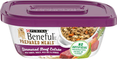Purina Beneful Gravy Wet Dog Food, Prepared Meals Simmered Beef Entree - (8) 10 oz. Tubs