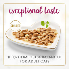 Purina Fancy Feast Delights With Cheddar Grilled Chicken and Cheddar Cheese Feast in Wet Cat Food Gravy Cat Food - (Pack of 24) 3 oz. Cans