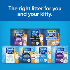 Fresh Step Simply Unscented Clumping Litter, Fresh Step Unscented Cat Litter with Activated Charcoal Technology, 25 lb. Box