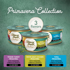 Purina Fancy Feast Wet Cat Food, Medleys Tuna Florentine With Garden Greens in a Delicate Sauce - (Pack of 24) 3 oz. Cans