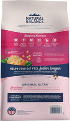 Natural Balance Fat Cats Low-Calorie Dry Cat Food for Overweight Adult Cats, Chicken Meal, Salmon Meal, Garbanzo Beans, Peas & Oat Groats Recipe, 15 Pound (Pack of 1)